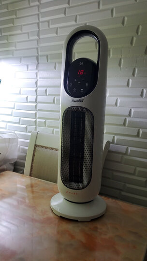 宝尔玛(Baoerma)取暖器电暖器暖风机 办公室卧室家用节能立式电暖气暖风机电暖风家电 遥控款 冷暖两用2000W 晒单图