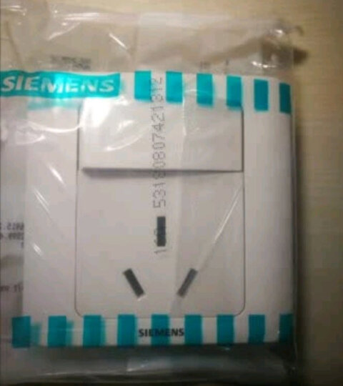 西门子(SIEMENS)开关插座 空白面板 白板 86型暗装面板 远景雅白色 晒单图