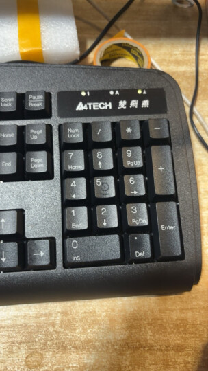 双飞燕（A4TECH） KB-8PS2 键盘 有线键盘 办公键盘 防溅水 PS2接口台式机专用 黑色 晒单图