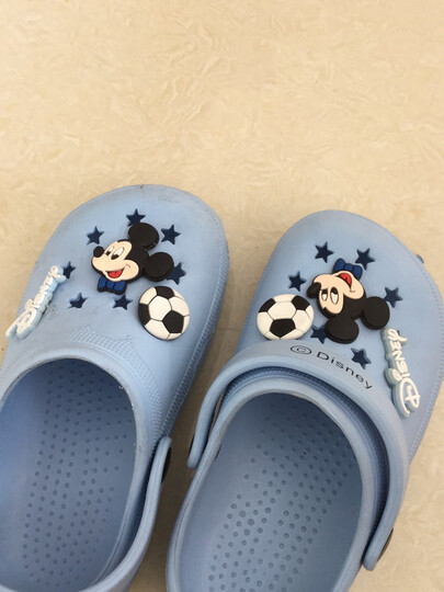 迪士尼 Disney 拖鞋 儿童凉拖鞋宝宝洞洞鞋防滑家居鞋099粉色14码内长14cm 晒单图