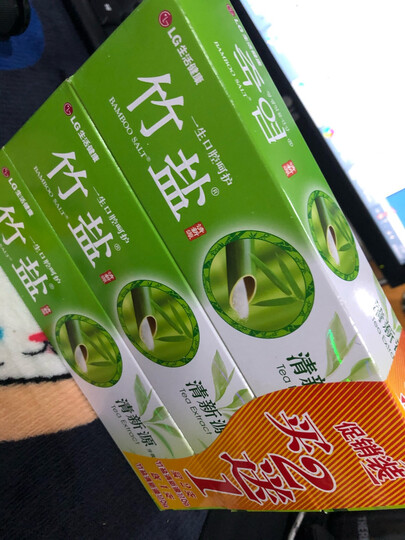LG竹盐牙膏 清新源150g(清韵茶香)绿茶精华+竹盐成分 清新口气 呵护牙龈健康 新老包装随机发货 晒单图