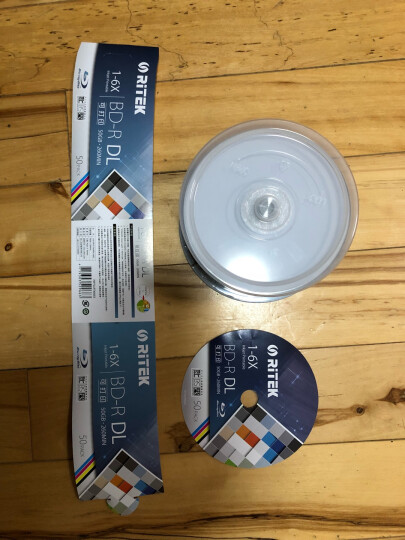 铼德(RITEK) 蓝光可打印 BD-R 10速25G 空白光盘/光碟/刻录盘/大容量 桶装50片 晒单图