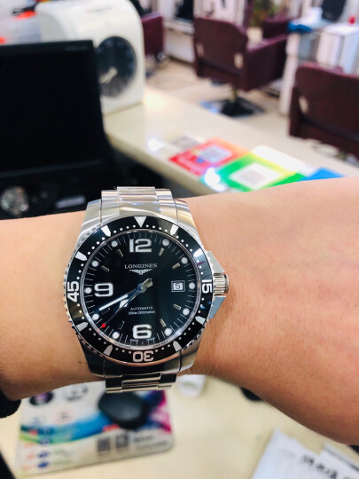 浪琴（LONGINES）瑞士手表 康卡斯潜水系列 机械钢带男表 L37424566 晒单图