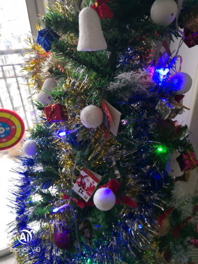 格瑞芬（Gryffon） 圣诞树套餐圣诞装饰品圣诞帽子礼品礼物彩灯 1.8米加密(162配件+电池彩灯) 晒单图