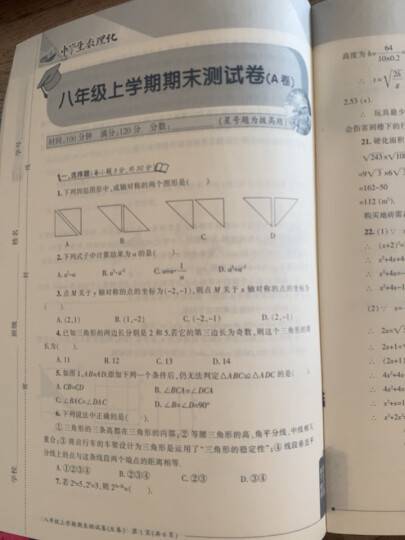 中学生数理化八年级数学杂志 2024年6月起订 1年共12期 12-15岁初中生学习辅导书籍 名师讲解 名校习题练习 杂志铺 全年订阅 晒单图