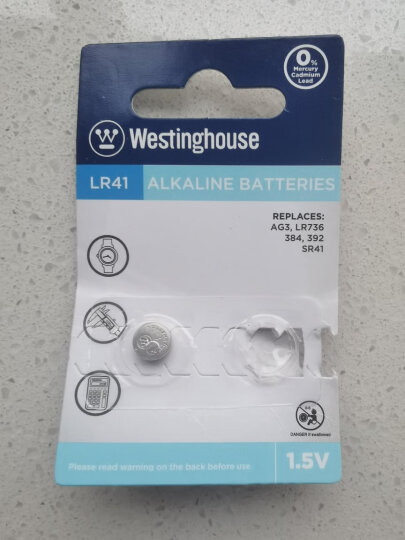 西屋（Westinghouse）A312/PR41/312A 1.45V 锌空电池 纽扣电池 扣式电池 6粒 助听器专用电池 晒单图