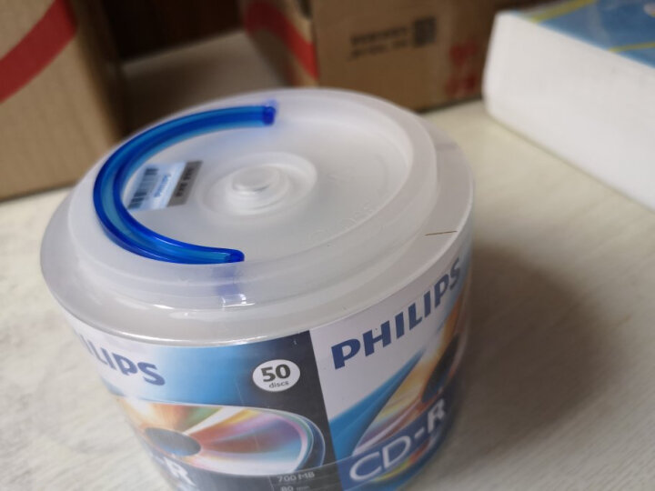 飞利浦（PHILIPS）CD-R光盘 刻录盘 空白光盘 刻录光盘 光碟 52速700M 手拎乖乖桶 桶装50片 晒单图