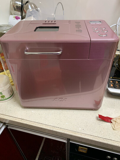 北美电器(ACA)面包机和面机早餐机烤面包机蛋糕机揉面机全自动可预约家用撒果料19种菜单AB-BJT15W 晒单图