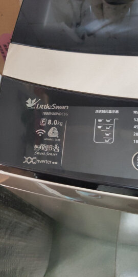 小天鹅（LittleSwan）水魔方系列 8公斤变频 波轮洗衣机全自动  防缠绕 小京鱼智能控制 TB80V80WDCLG 晒单图