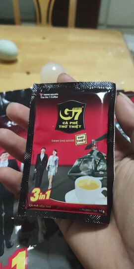 越南进口 中原G7三合一速溶咖啡800g(16克*50包)越南本土越文版包装 晒单图