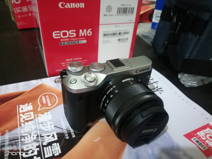 佳能(Canon)EOS M6(15-45镜头)银色微单套机(2420万像素 触控翻转LCD 全像素双核对焦)Vlog视频拍摄 晒单图