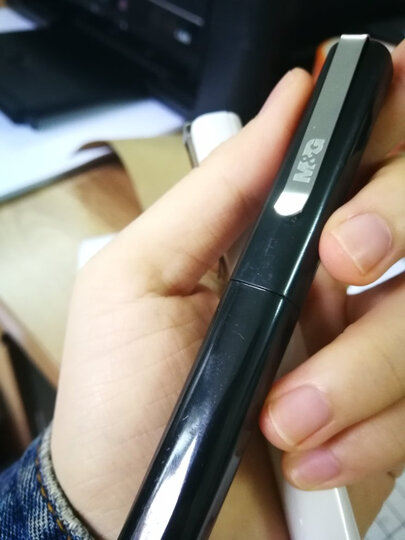 晨光(M&G)文具创意笔式剪刀 学生便携式手工剪纸刀 简约黑白办公剪子 2把装ASS91481 晒单图