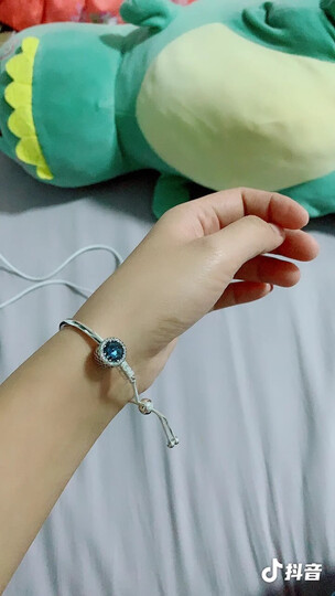 送女友 PANDORA 潘多拉 猫眼紫色切面锆石串珠 791725NRP 晒单图
