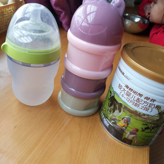 可么多么 (COMOTOMO) 新生儿婴儿 宽口径硅胶断奶奶瓶奶嘴(0-6个月)原装进口大小套装 晒单图