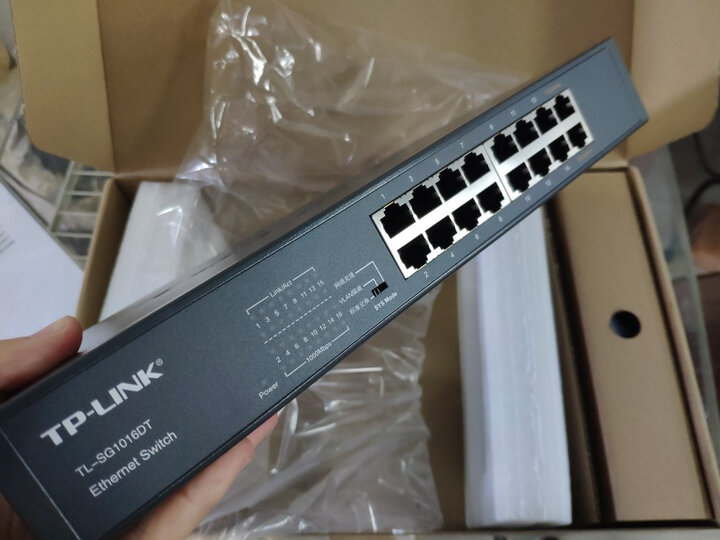 TP-LINK 16口全千兆交换机 非网管T系列 企业级交换器 监控网络网线分线器 分流器 TL-SG1016DT 晒单图