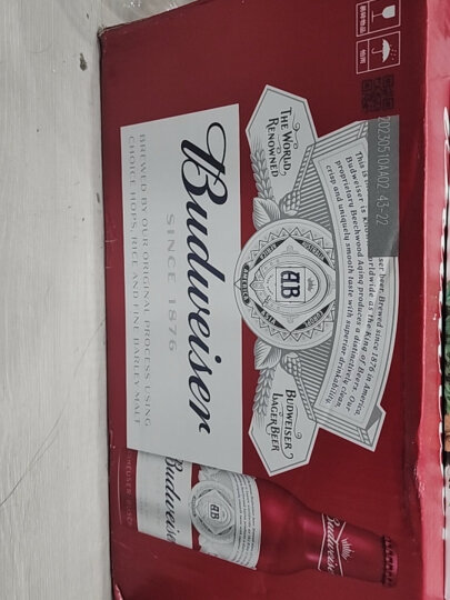 百威（Budweiser）百威啤酒经典醇正啤酒 550ml*15听 晒单图