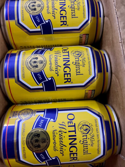 奥丁格小麦白啤酒330ml*24听整箱装  德国精酿啤酒原装进口 晒单图