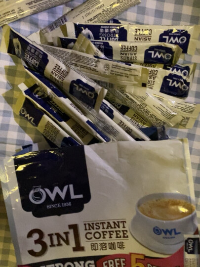 猫头鹰（OWL）三合一特浓速溶咖啡粉500g（20g*25条)马来西亚进口咖啡 冲调饮品 晒单图