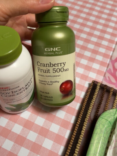 GNC健安喜 高浓度蔓越莓胶囊500mg*100粒/瓶 蔓越莓精华 海外原装进口  晒单图