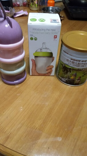 可么多么 (COMOTOMO) 新生儿婴儿 宽口径硅胶断奶奶瓶奶嘴(0-6个月)原装进口大小套装 晒单图