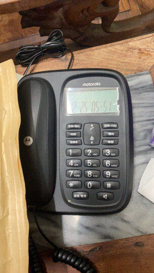 摩托罗拉(Motorola)数字无绳电话机 无线座机 子母机一拖一 办公家用 中文显示 双免提套装CL101C(白色) 晒单图