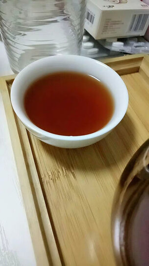 茶叶云南普洱茶熟茶500g圆筒礼盒装 易记茶业陈年宫廷小玉饼 古树纯料金芽老料 晒单图