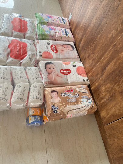 好奇（Huggies）铂金装纸尿裤M144片(6-11kg)中号婴儿尿不湿小桃裤裸感超薄透气 晒单图