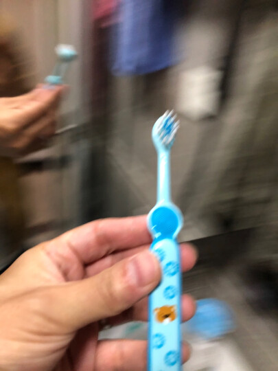 小树苗 儿童牙刷软毛套装B 宝宝训练牙刷1-3岁 蓝+粉+绿 3支装 婴儿口腔清洁 晒单图