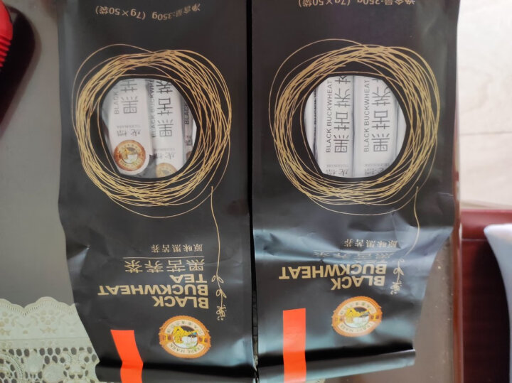 虎标中国香港品牌 养生茶 四川大凉山黑苦荞茶350g/袋独立小袋装 晒单图