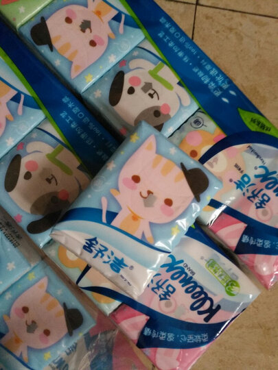 舒洁(Kleenex)手帕纸 小熊印花迷你纸巾40包装 晒单图