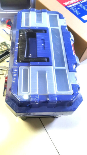 万克宝（WORKPRO）W083025N 四层塑料工具箱家用收纳箱 手提式车载中号美术箱14.5英寸 晒单图
