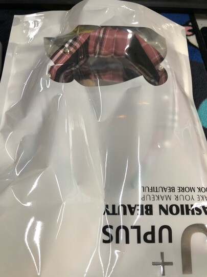 优家(UPLUS)弹力魔术贴洗脸化妆美容束发带(颜色随机)(运动居家发带发箍 卸妆头带包头巾) 晒单图