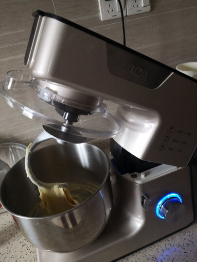 北美电器（ACA）厨师机家用和面机揉面机打蛋器全自动料理机打奶油机打蛋器多功能搅拌机AM-CG108（金色） 晒单图