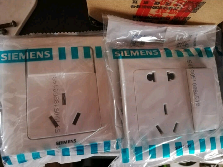 西门子(SIEMENS)开关插座 空白面板 白板 86型暗装面板 远景雅白色 晒单图