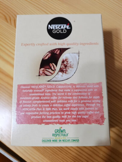 Nestle雀巢 金牌卡布奇诺速溶咖啡 8条装113.6g/盒 晒单图