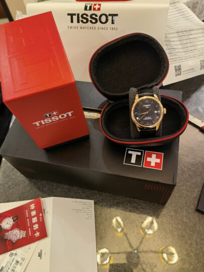 天梭(TISSOT)瑞士手表 力洛克系列皮带机械腕表 晒单图