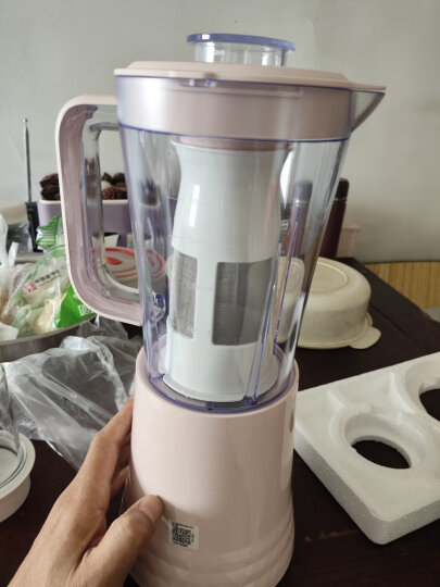 美的（Midea）榨汁料理机一机双杯智能搅拌机小型研磨粉机粉碎机婴儿辅食机WBL2521H 晒单图