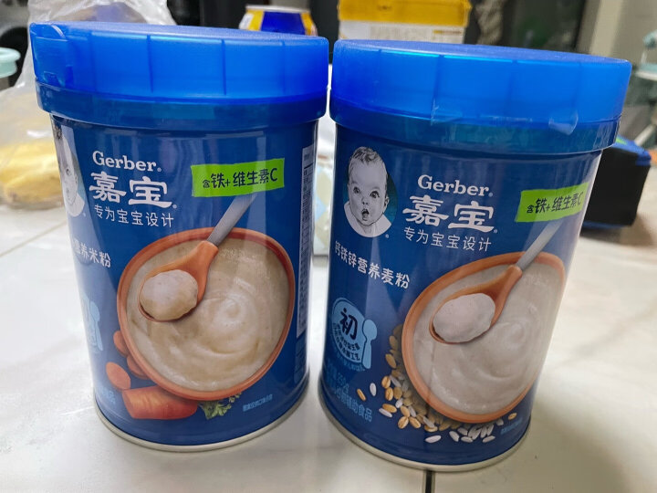 嘉宝(Gerber)米粉婴儿辅食 燕麦米粉 宝宝高铁米糊3段250g(8-36个月适用) 晒单图