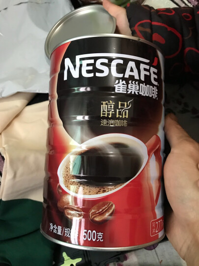 雀巢（Nestle）醇品速溶美式纯黑咖啡粉500g/罐 桶醇 0蔗糖低卡低脂运动健身 晒单图