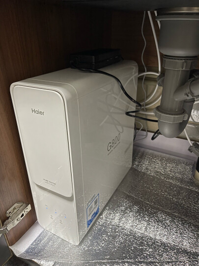 海尔（Haier）净水器 家用直饮机 不插电无废水自来水过滤器 超滤净水机HU603-5(A)软化版 净化升级 晒单图