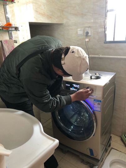 海尔(Haier) 46CM纤薄纤维防皱8公斤洗烘一体直驱变频滚筒洗衣机 空气洗 EG8014HB88LGU1 晒单图