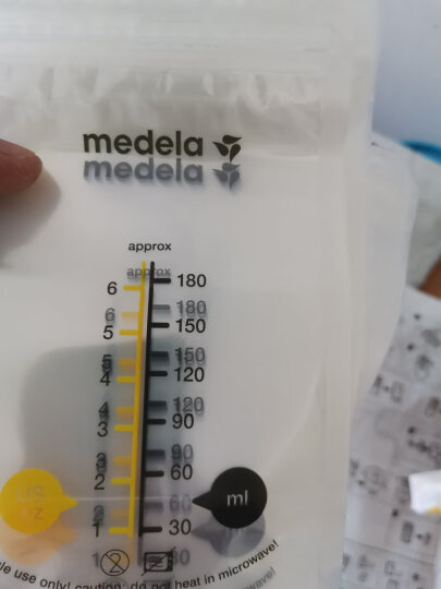 美德乐（Medela）储奶袋存奶袋母乳储存保鲜一次性奶袋180ml*50片/盒 晒单图