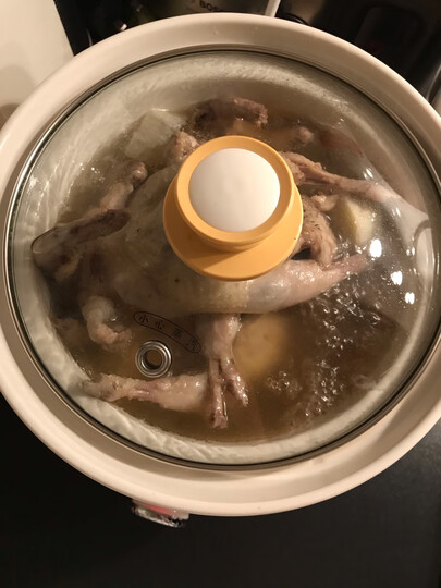 小熊(bear)电炖锅 电炖盅 煲汤锅 煮粥锅 燕窝炖盅 微电脑控制 bb煲迷你白瓷养生锅 2L DDG-D20M1 晒单图