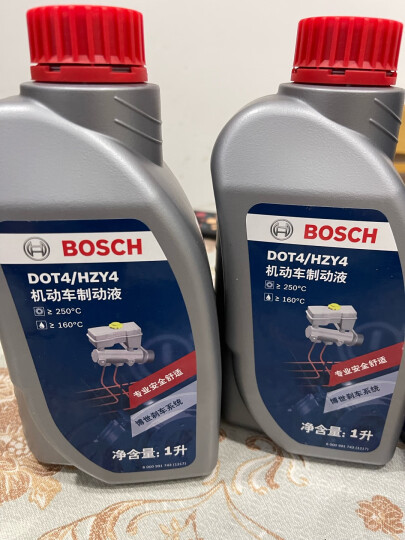 博世（BOSCH）DOT4 plus升级版刹车油 制动液/离合器油 塑料桶装 通用型一升装 晒单图