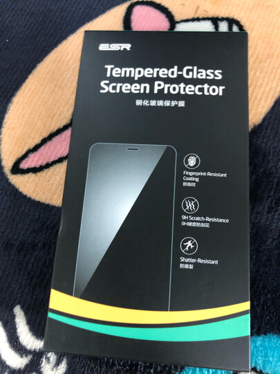 亿色(ESR)苹果X/XS钢化膜背膜 iPhone X/XS通用钢化后膜 全屏覆盖高清防爆防指纹玻璃保护手机后背贴膜 黑色 晒单图