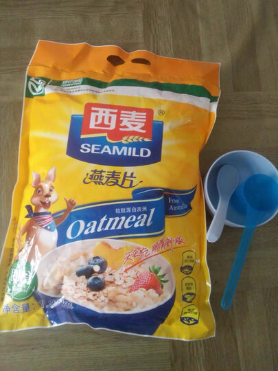 西麦 燕麦片 无添加蔗糖 营养早餐食品 牛奶好搭档 即食 谷物代餐麦片618g 晒单图