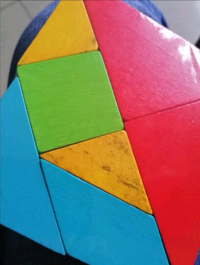 木马智慧 经典七巧板小学生一年级教学套装智力拼图幼儿园儿童早教玩具14cm*14cm 晒单图