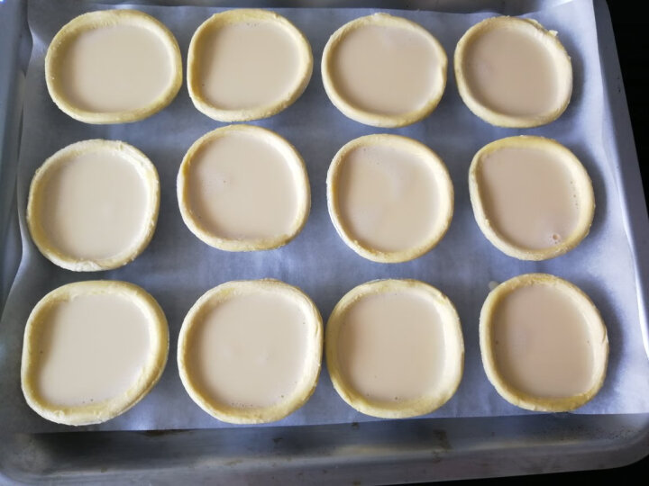 百钻（Bakerdream）葡式蛋挞皮冷冻半成品带锡底空气炸锅食材家用做蛋塔材料烘焙原料 30个* 21g 晒单图