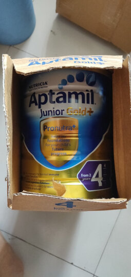 爱他美（Aptamil）金装婴幼儿配方牛奶粉澳洲新西兰原装进口900g罐装 4段3罐(2岁以上) 保质期到23年10月 晒单图