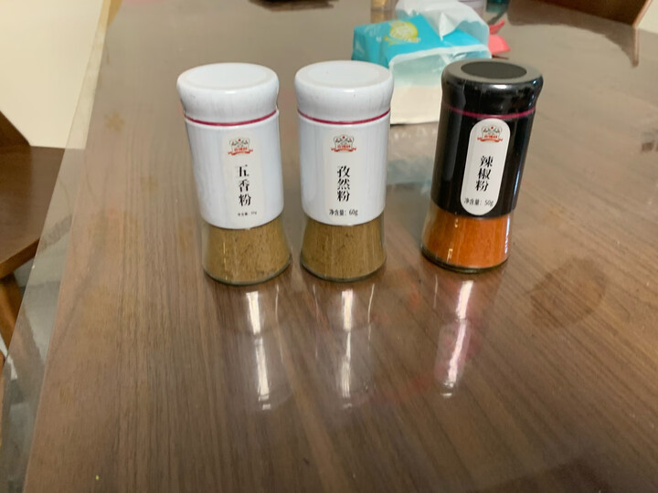 吉得利 白胡椒粉 60g 玻璃瓶装 胡辣汤熬汤调味品 烧烤调味料研磨香料 晒单图